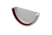 Заглушка желоба GL PU 125/90 мм металлическая (RAL 9003)