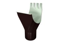 Воронка желоба GL PE 125/90 мм металлическая