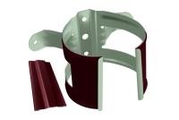 Кронштейн трубы на дерево GL PE 125/90 мм металлич (RAL 3005)